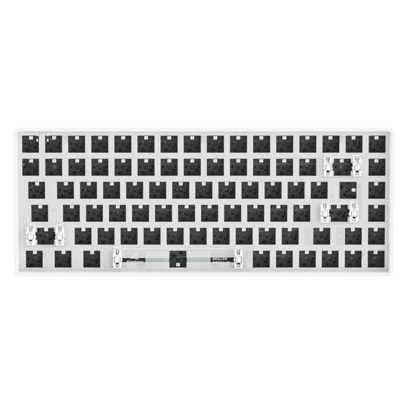 Sharkoon SKILLER SGK50 S3 Barebone Gaming Tastatur - komplett personalisierbare Gaming Tastatur im 75% Layout, Hot-Swap, RGB-Beleuchtung, QWERTZ-Layou von Sharkoon