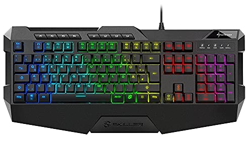 Sharkoon Skiller SGK4 Gaming Keyboard RGB, N-Key-Rollover, (Deutsches Tastaturlayout), schwarz von Sharkoon