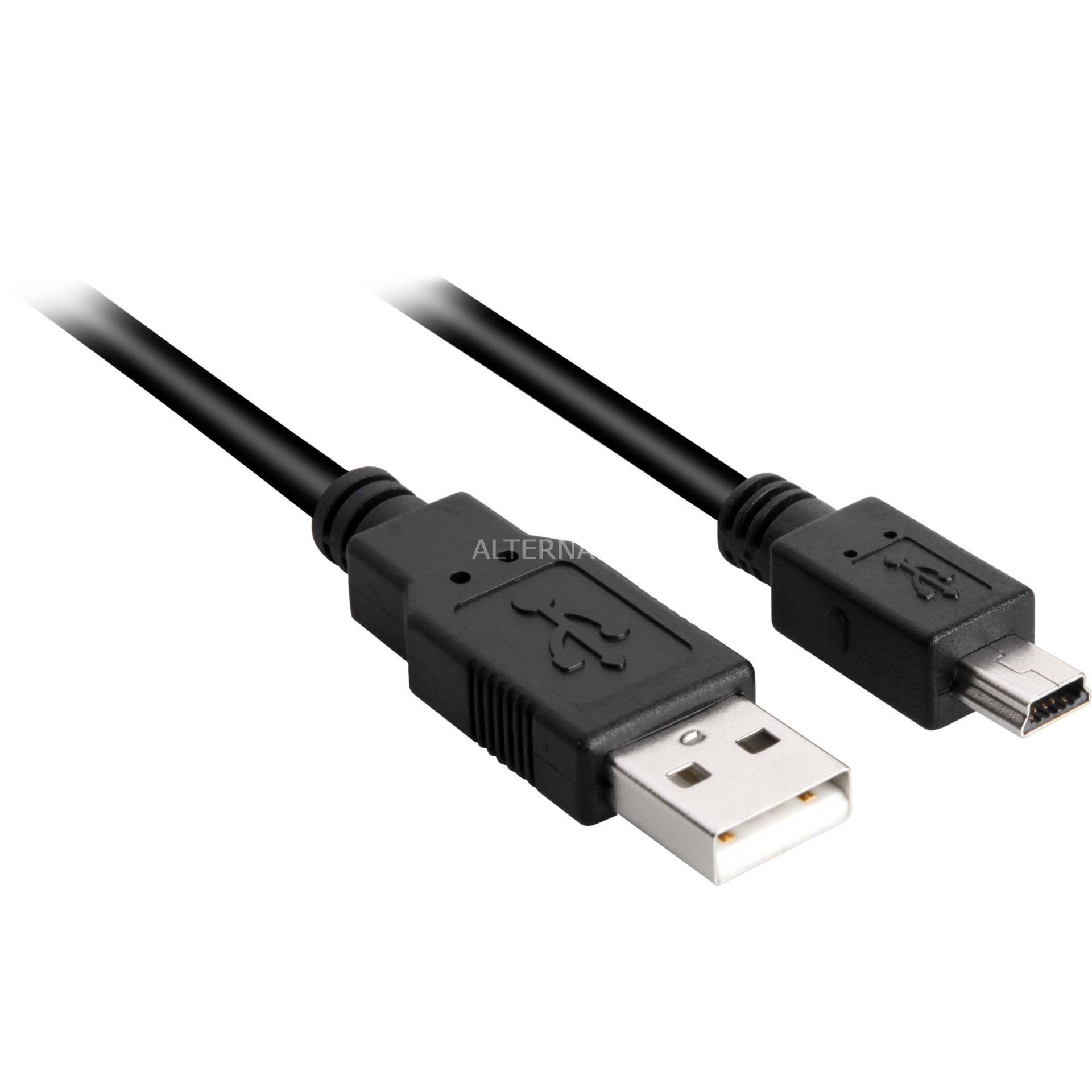 USB 2.0 Kabel, USB-A Stecker > Mini-USB Stecker von Sharkoon