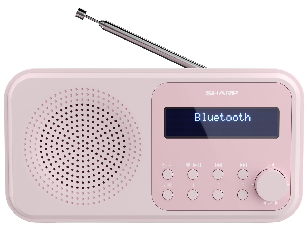 SHARP DAB+/FM Radio DR-P420, USB, Bluetooth, rosa von Sharp