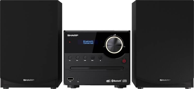 SHARP HiFi-Anlage XL-B517D, schwarz, DAB+, Bluetooth, USB, MP3, CD Laufwerk von Sharp