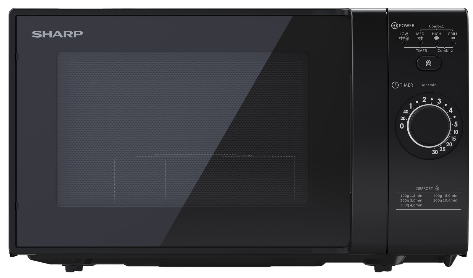 SHARP Mikrowelle YC-GG02E-B, schwarz von Sharp