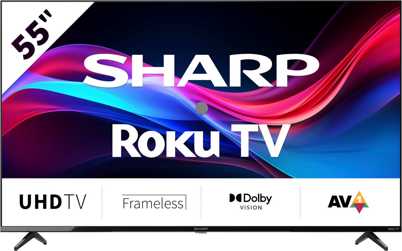 Sharp 4T-C55GJx LED-Fernseher (139 cm/55 Zoll, 4K Ultra HD, Smart-TV) von Sharp
