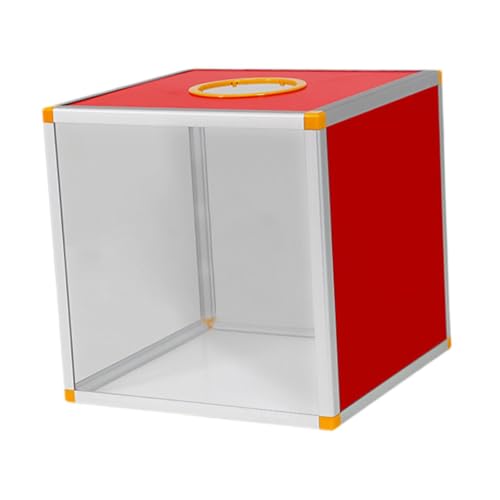 Sharplace, Tombola-Etui, Aufbewahrungsbox für Los, Sammelbox, quadratische Tombola-Ballspielbox, Spendenbox für Spendensammlungen und Abstimmungen, Transparente Vorderseite, 20x20x20cm von Sharplace