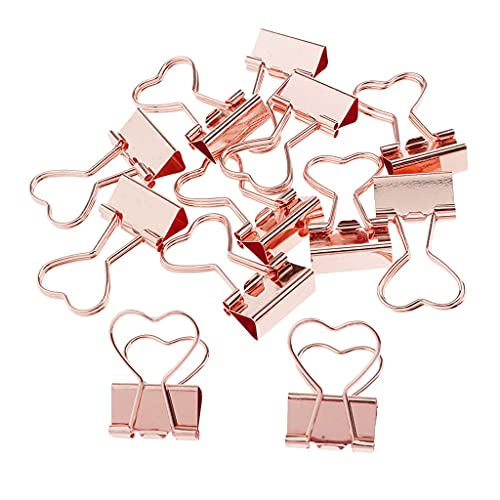 Sharplace 12Pack Foldback Klammern Vielzweckklammern Büroklammern Binder Clip, Rose Gold Herz Sharplace 12Pack Foldback Klammern Vielzweckklammern Büroklammern Binder Clip, Rose Gold Herz von Sharplace
