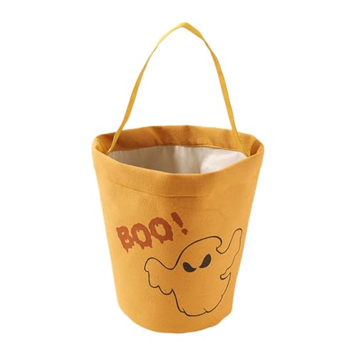 Sharplace Halloween-Süßigkeiten-Eimer, Trick-or-Treat-Tasche, Partyzubehör, tragbarer, leichter Geschenk-Süßigkeiten-Halter, Süßigkeiten-Trageeimer für von Sharplace