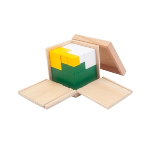 Sharplace Montessori Binomialwürfel, Montessori Sensorisches Lernspielzeug, Bauwürfel-Lehrmittel für Jungen, Mädchen, Kinder, 10.5x10.5x10 Cm von Sharplace