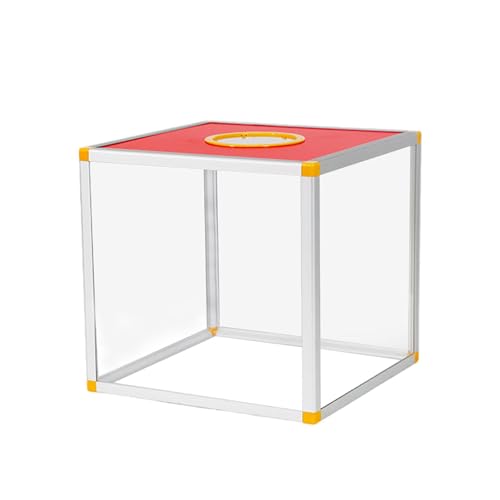 Sharplace Transparente, Tombola-Hülle, Kommentarbox, Sammelbox, Spendenbox, quadratische Tombola-Ballspielbox für Geschäfts-Spendensammlung, Vier Seiten Klar, 30x30x30cm von Sharplace