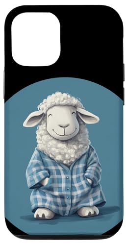 Hülle für iPhone 12/12 Pro Gemütliche Nächte mit einem lustigen Pyjama-Schafskumpel von Sheep Pajama