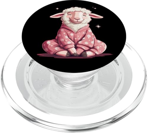 Kuschelig und albern: Pyjama Schaf für lustige Zeiten PopSockets PopGrip für MagSafe von Sheep Pajama