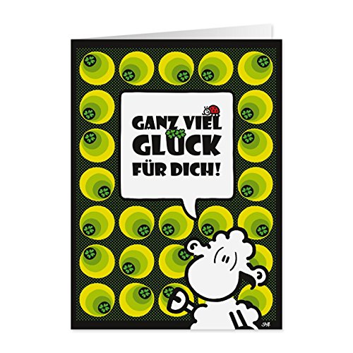 Ganz viel Glück Für Dich! - Pop Art Karte - Nr. 42 von Sheepworld