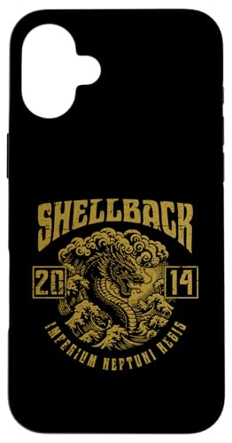 Hülle für iPhone 16 Plus Shellback 2014 Equator Crossing Design für das Jahr 2014 von Shellback Designs for Shellback Sailors