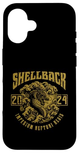 Hülle für iPhone 16 Shellback 2024 Equator Crossing Design für das Jahr 2024 von Shellback Designs for Shellback Sailors