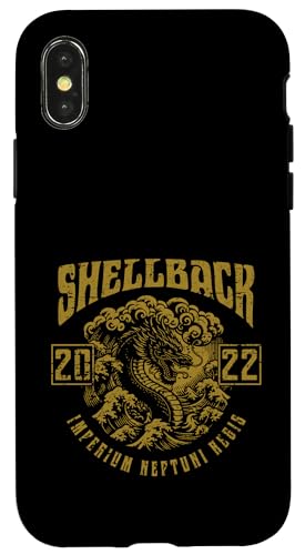 Hülle für iPhone X/XS Shellback 2022 Equator Crossing Design für das Jahr 2022 von Shellback Designs for Shellback Sailors