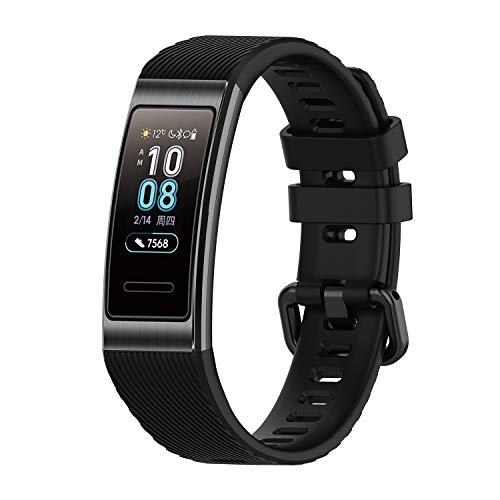 Shieranlee Armband Kompatibe mit Huawei Band 3 Pro/4 Pro Armband, Huawei Band 3 Pro/4 Pro Ersatzband TPE Uhrenarmband mit Schnellverschluss für Huawei Band 3 Pro/4 Pro von Shieranlee