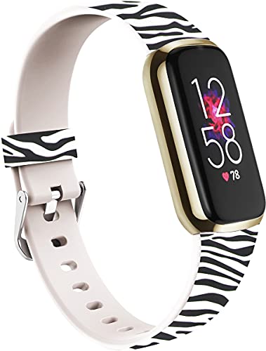 Shieranlee Armband Uhrenarmband Armbänder kompatibel mit Fitbit Luxe Activity Tracker - Premium Silikon QuickFit Armbänder,große Größe von Shieranlee