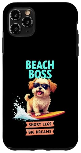 Cooler Shih Tzu Surfing Dog Hülle für iPhone 11 Pro Max von Shih Tzu Fun Designs