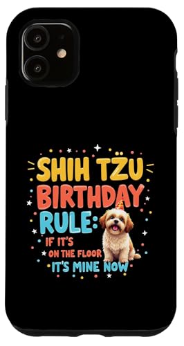 Lustiges Geburtstagsgeschenk Shih Tzu Hund Hülle für iPhone 11 von Shih Tzu Fun Designs