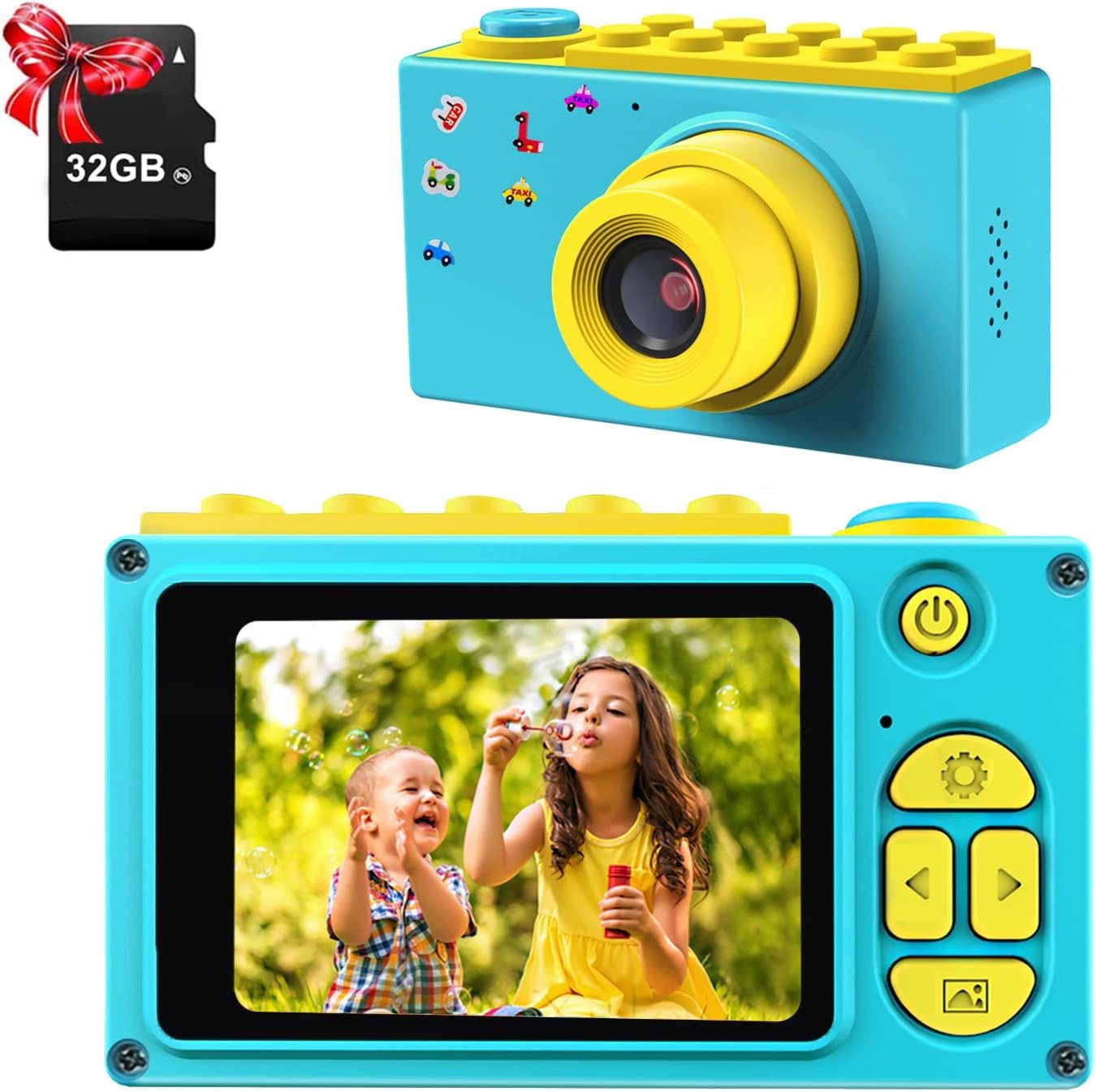 ShinePick mit 32G Speicherkarte, Geschenke für Kinder Kinderkamera (8 MP, Foto & Video/Rahmen/Filter, Fotoapparat) von ShinePick