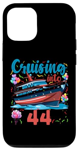 Hülle für iPhone 12/12 Pro Kreuzfahrturlaub zum 44. Geburtstag 44 Jahre alter Schiffsliebhaber von Ship Birthday Designs for Ship Lovers