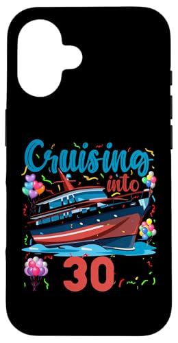 Hülle für iPhone 16 30. Geburtstag Kreuzfahrt Urlaub 30 Jahre alt Schiffsliebhaber von Ship Birthday Designs for Ship Lovers