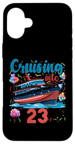 Hülle für iPhone 16 Plus 23. Geburtstag Kreuzfahrt Urlaub 23 Jahre alt Schiffsliebhaber von Ship Birthday Designs for Ship Lovers