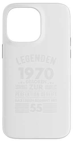 Hülle für iPhone 14 Pro Max 55. Geburtstag Mann 55 Jahre alt 1970 geboren Lustig Deko von Shirts of Heaven