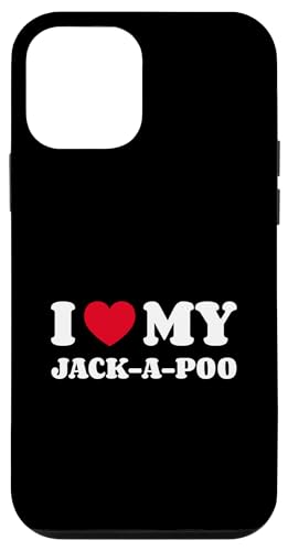 Hülle für iPhone 12 mini Jack-A-Poos Jackapoos I Love My Jack-A-Poo Jackapoo von Shirts & Geschenke für Hundebesitzer, Hundehalter