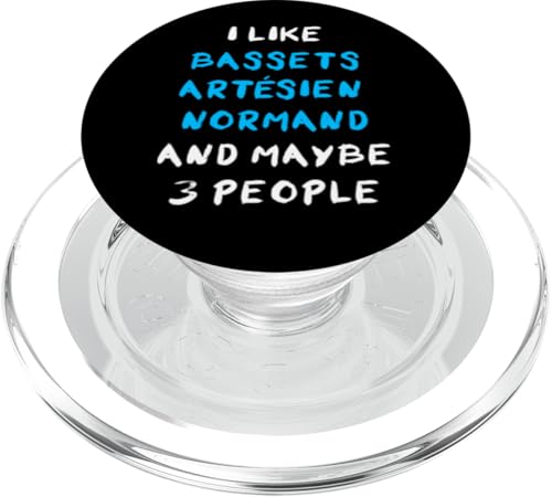 I Like Basset Artésien Normands And Maybe 3 People PopSockets PopGrip für MagSafe von Shirts & Geschenke für Hundebesitzer, Hundehalter