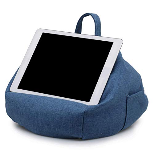 Tablet Ständer Kissen Kissenständer Buchkissen Soft Tablet Computer Kissenhalter Tragbarer Tablet Ständer Multi-Angle Pillow Lap Stand mit Seitentasche für Tablets Phones Books von Shitafe