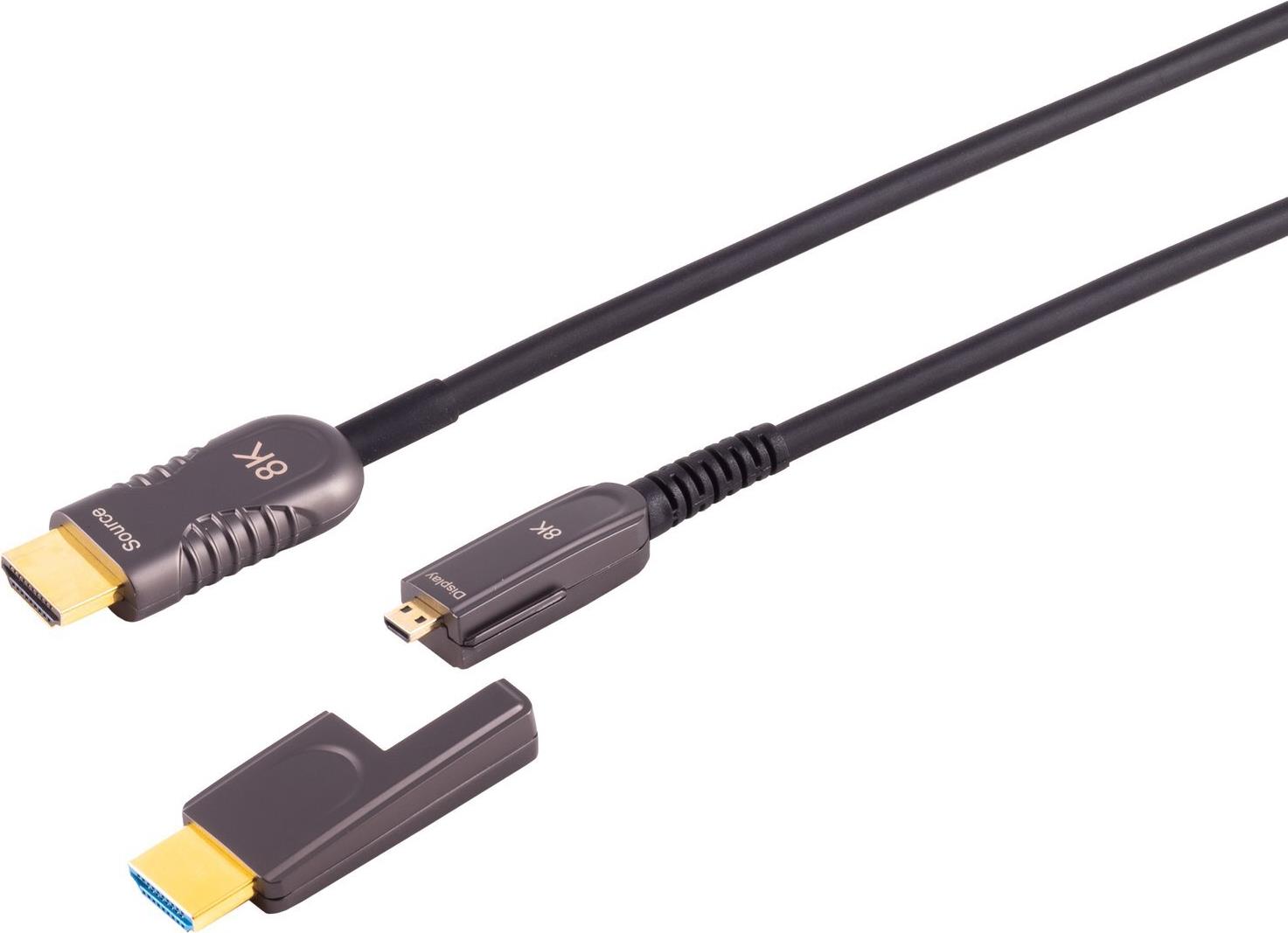 S/CONN maximum connectivity HDMI Anschlu�kabel-Optisches HDMI Verlegekabel-Set, 10K, 50m (30-52505) von ShiverPeaks