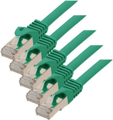 S-Conn RJ45-RJ45 - m-m - 3m - RJ-45 - RJ-45 - M�nnlich/m�nnlich - Gold -Cat.7 Rohkabel - S/FTP (S-STP) (75513-G-SET5) von ShiverPeaks