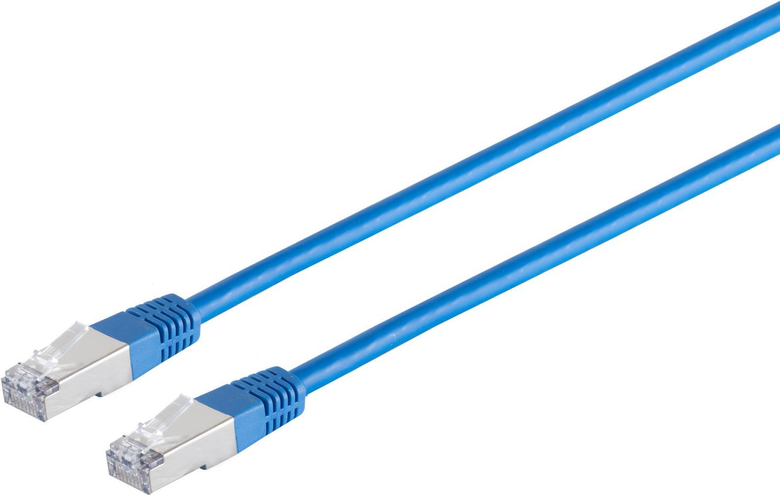 S-Conn cat. 5e SF/UTP 0.5m - RJ-45 - RJ-45 - M�nnlich/m�nnlich - Cat5e - SF/UTP (S-FTP) - Blau (TC 75211 0,5 b / 68053) von ShiverPeaks