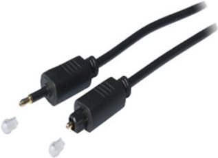 Shiverpeaks BASIC-S - Digitales Audio-Kabel (optisch) - SPDIF - TOSLINK (S) bis Mini-TOSLINK (S) - 3 m - Glasfaser - Schwarz - geformt von ShiverPeaks