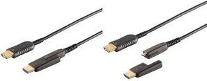 shiverpeaks BASIC-S AOC-HDMI Verlegekabel-Set, 4K, 30 m HDMI A Stecker - HDMI D Stecker, mit Adapter HDMI D Stecker - 1 St�ck (BS30-02485) von ShiverPeaks