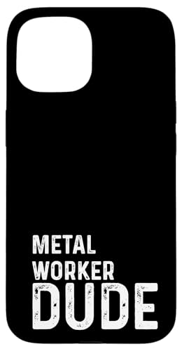 Hülle für iPhone 15 Worker Dude – Distressed – Stahl-Schweißgerät von ShopWorker Apparel for Men by RJ