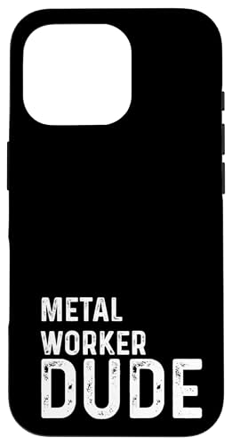 Hülle für iPhone 16 Pro Worker Dude – Distressed – Stahl-Schweißgerät von ShopWorker Apparel for Men by RJ