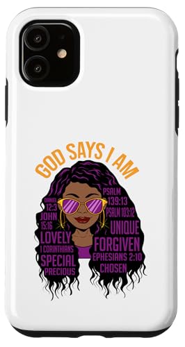 Gott sagt, ich bin eine schwarze Christin Melanin Christians Sista Hülle für iPhone 11 von Shoppe