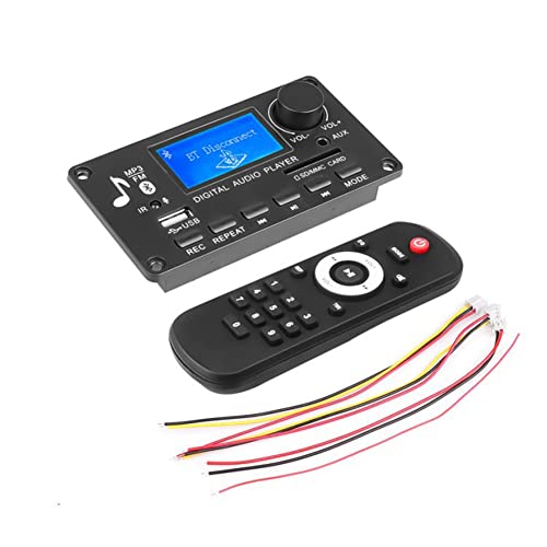 Shovelmty DC 12V MP3 Decoder Board VerstäRker Autoradio EmpfäNger MP3 Player Bluetooth V5.0 USB SD Modul MP3 FM AUX Aufnahme von Shovelmty