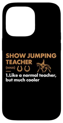 Hülle für iPhone 14 Pro Max Jumper Lehrer Definition Springen von Show Jumping Hobby Present Jumper Apparel