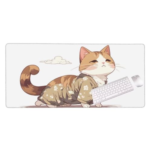 Mauspad XXL 1000x500x3 mm, Groß Gaming Mauspad Katzentiere, Wetterfest Schreibtisch Mousepad, Mouse Pad Verbessert Präzision und Geschwindigkeit, Gaming Zubehör für Home Zimmer Deko S-8745 von Shozhoo