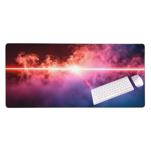 Mauspad XXL 1000x600x3 mm, Groß Gaming Mauspad Abstrakte Aurora, Wetterfest Schreibtisch Mousepad, Mouse Pad Verbessert Präzision und Geschwindigkeit, Gaming Zubehör für Home Zimmer Deko S-2077 von Shozhoo