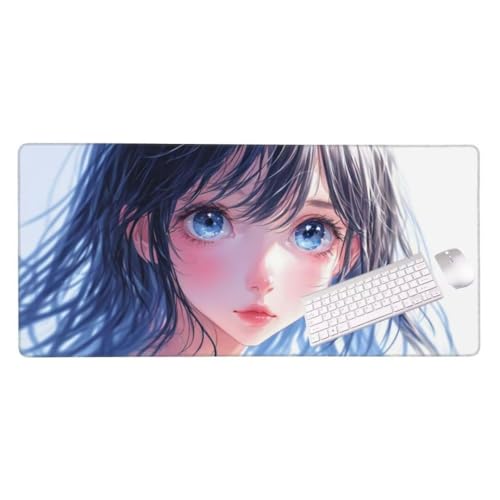 Mauspad XXL 1400x600x3 mm, Groß Gaming Mauspad Anime Girl, Wetterfest Schreibtisch Mousepad, Mouse Pad Verbessert Präzision und Geschwindigkeit, Gaming Zubehör für Home Zimmer Deko S-2821 von Shozhoo