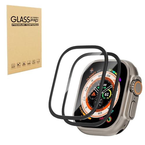 Displayschutzfolie für Apple Watch Ultra 2/Ultra [49 mm] Weiche HD transparente TPU-Schutzfolie, kratzfest, berührungsempfindlich, vollständige Abdeckung, 2 Stück von Shunwige