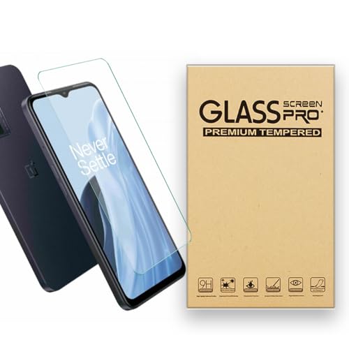 Shunwige Displayschutz aus gehärtetem Glas, entworfen für OnePlus Nord N300 5G, gehärtetes Glas / Ausrichtungsrahmen / kratzfest / deckt nur den Bereich des Displays ab. von Shunwige