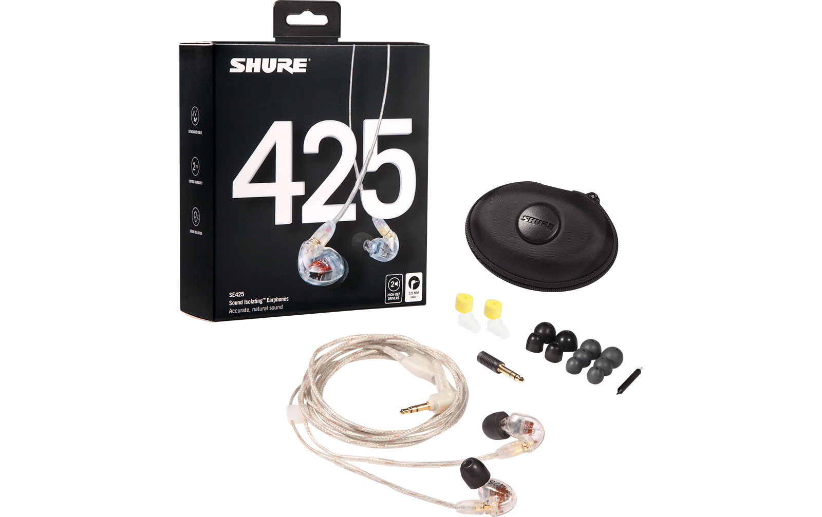 Shure SE 425-CL Sound Isolating Ohrhörer transparent Demo-Ware von Shure