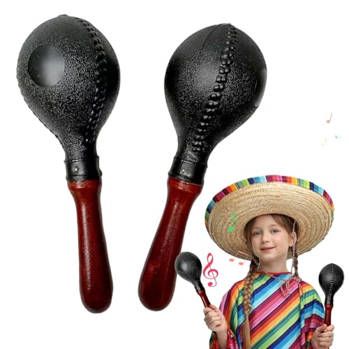 Shxupjn Shaker, Musikinstrumente, Maracas für Kinder - Kleine Rumba-Shaker-Tamburine,Musikalisches Spielzeug rasselt Sandbälle, Sandhammer mit klarem Klang für Familientreffen von Shxupjn