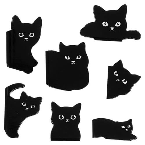 Sibba 6x Magnetische Lesezeichen Süsse Katze Tiere Magnet Lesezeichen-Clips Magnetlesezeichen Kinder Magnet Seiten Markierungen Schreibwaren Geschenke für Schüler Studenten Buchliebhaber(Stil B) von Sibba