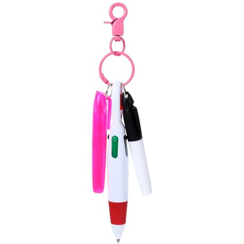 Sibba Krankenschwester Stifteset Mini Textmarker Stift Abzeichenmarker Mit Schlüsselanhänger Clip für Krankenschwestern Inkl Textmarker Permanenter Druckkugelschreiber Rosa Richtiges Schreibzubehör von Sibba