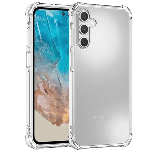 Sidande Schutzhülle für Galaxy M35, Samsung M35 5G, SM-M356B, für Mädchen, Damen, transparent, weich, flexibel, TPU, dünn, für Samsung Galaxy M35, transparent von Sidande